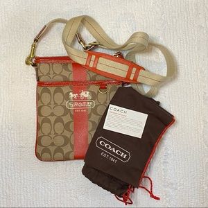 Coach Heritage Stripe Signature Crossbody